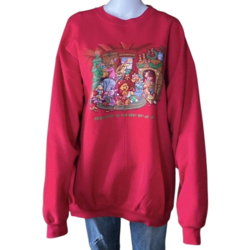 Vintage 90s Disney Catalog Winnie the Pooh Christmas Sweatshirt